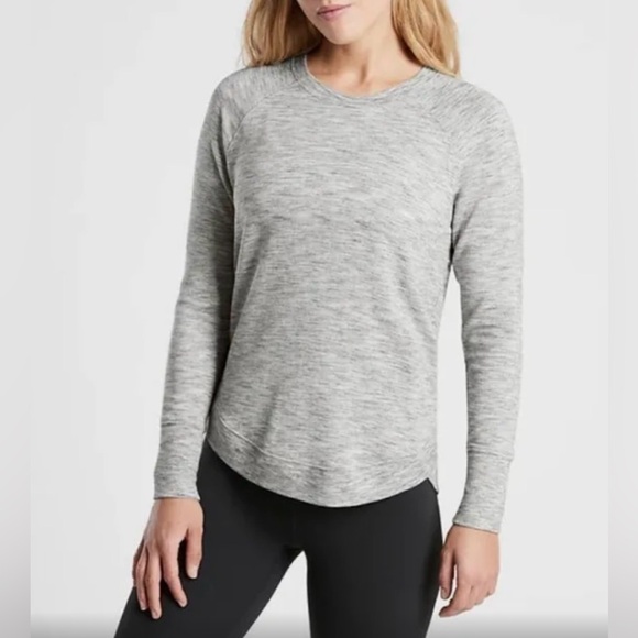 ATHLETA Mindset Beyond Soft Grey Sweatshirt, Size Medium - Picture 1 of 9